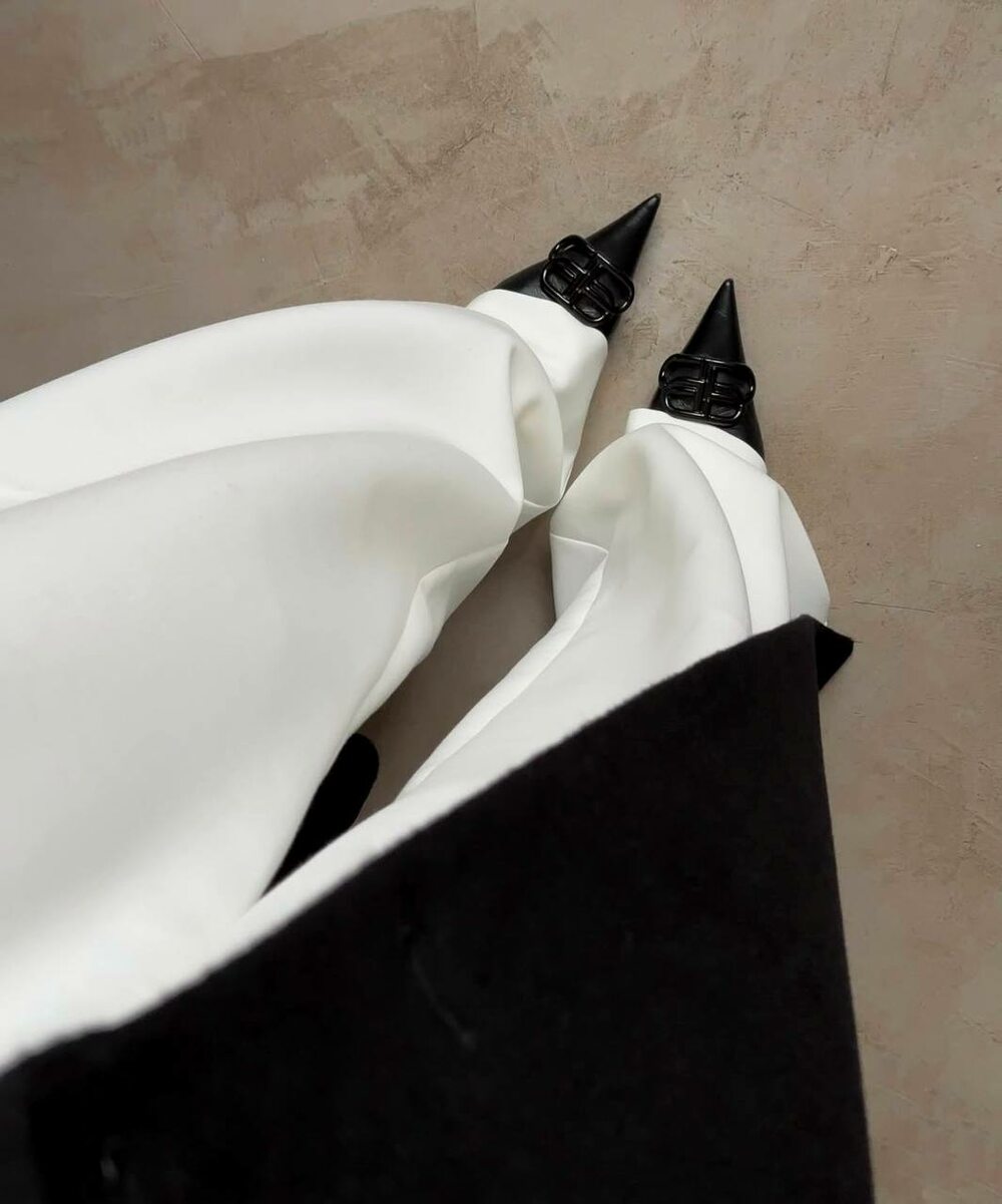 Штани палаццо, колір молоко