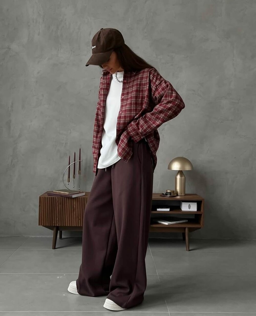 Спортивні штани, колір шоколад