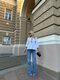 Рубашка оригинального кроя, цвет белый