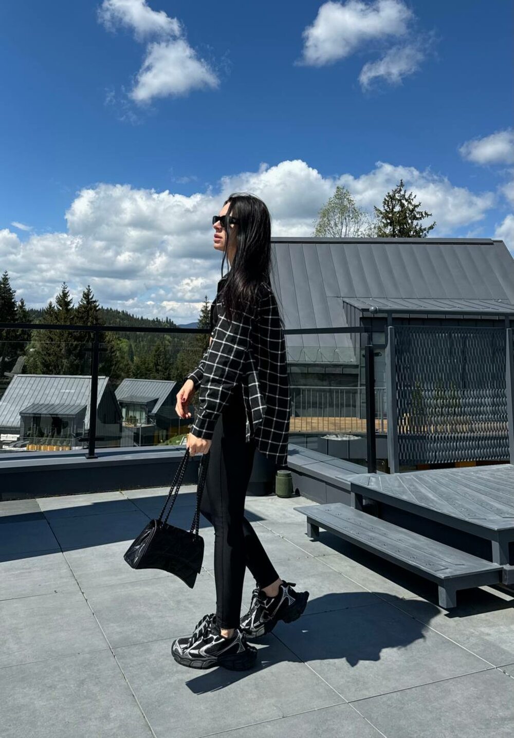 Сорочка оверсайз, колір чорний