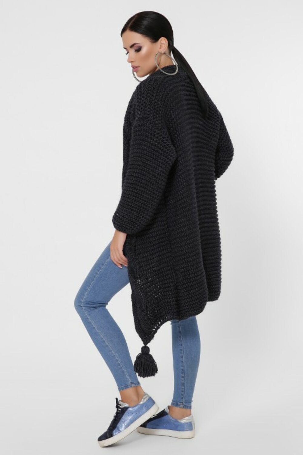 В'язаний кардиган графіт