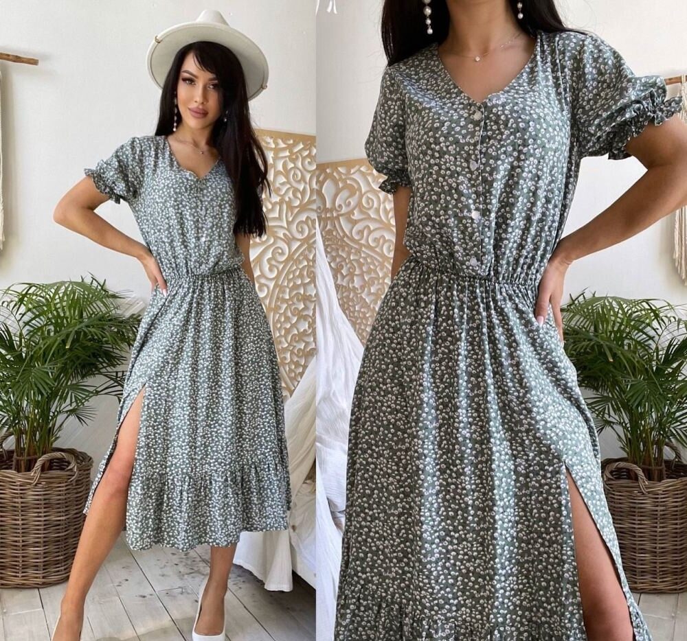 Платье фисташкового цвета