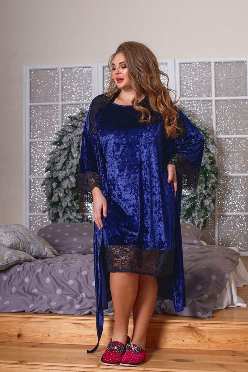 Комплект халат та сорочка