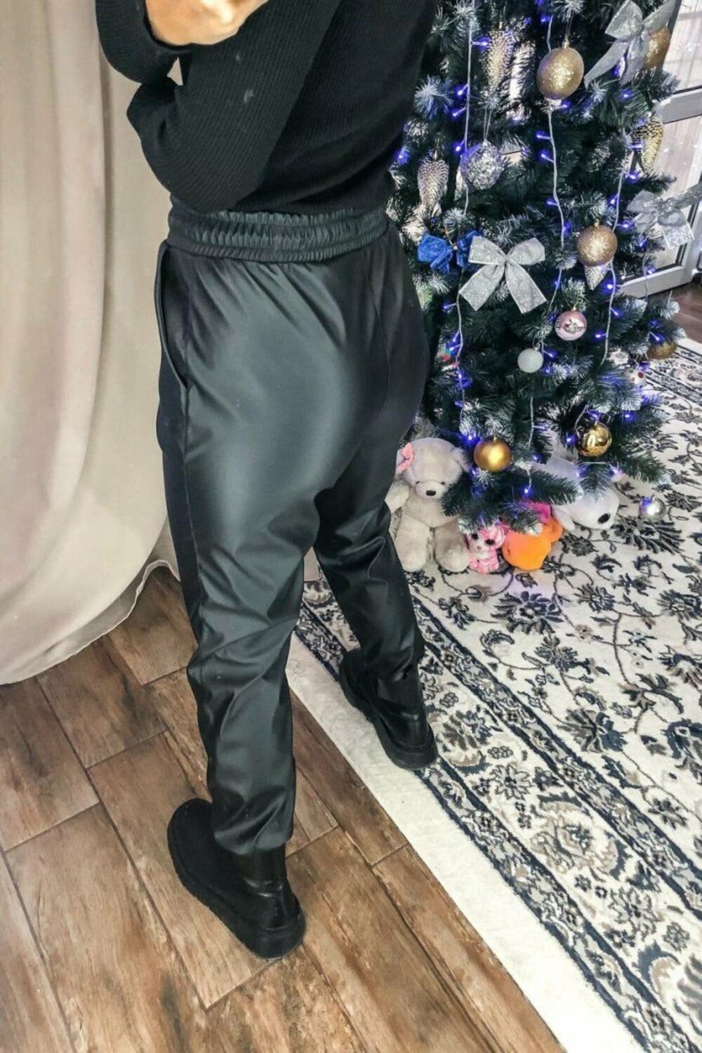 Шкіряні джоггери