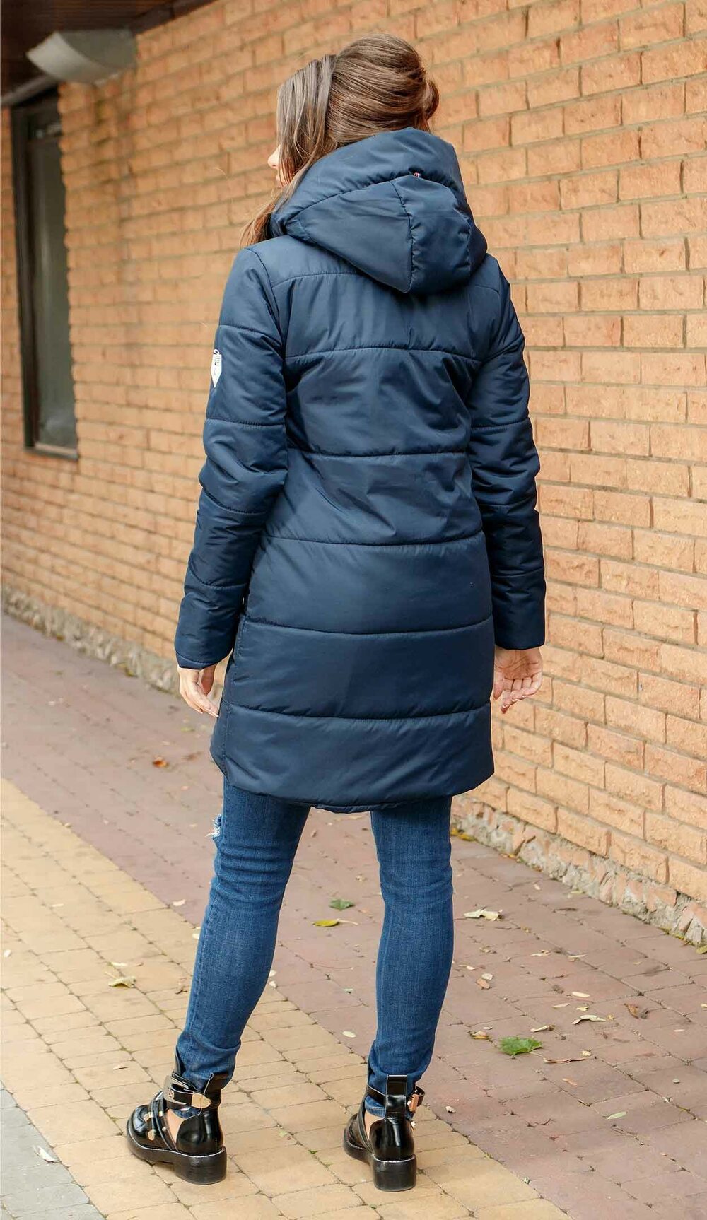 Куртка синя плащівка, синтепон 200