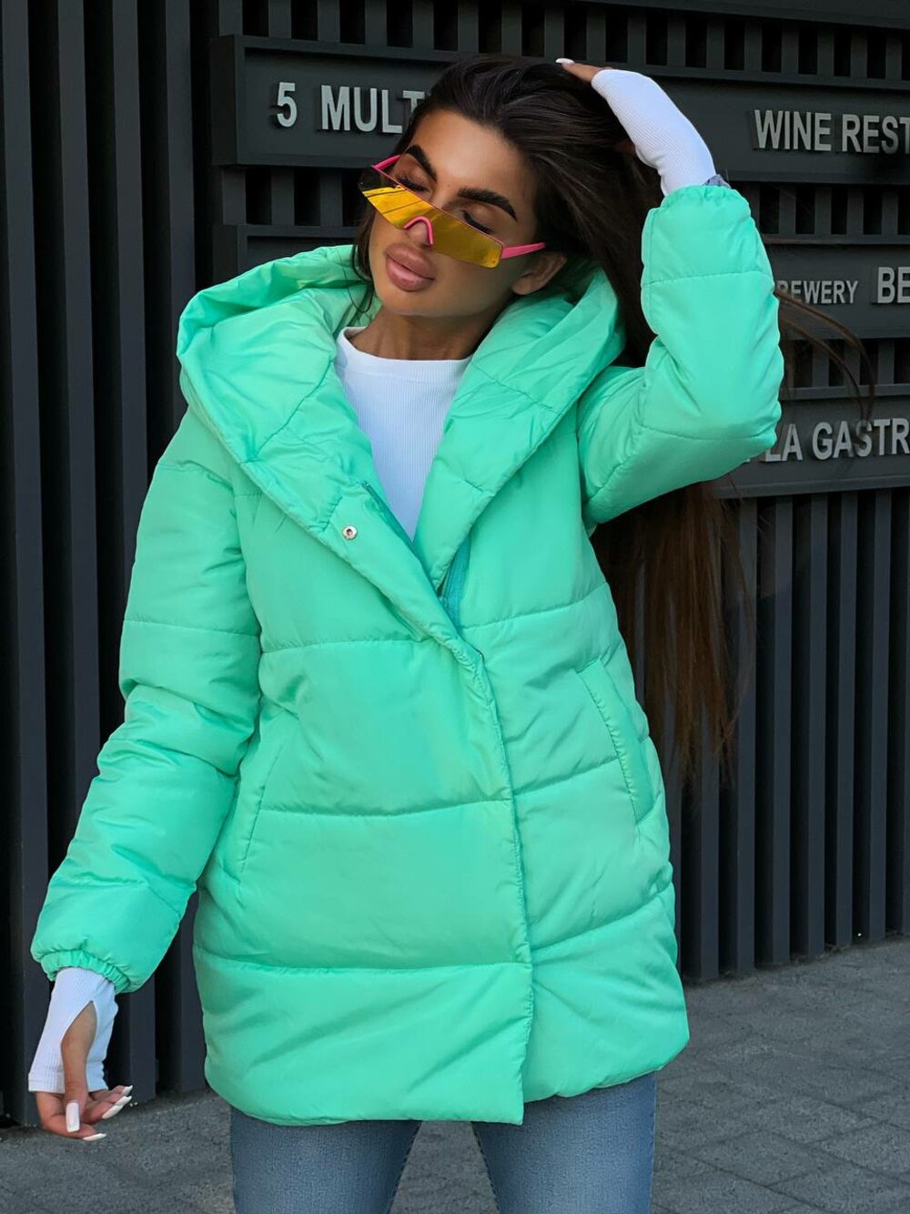 Куртка зефірка жіноча колір ментол