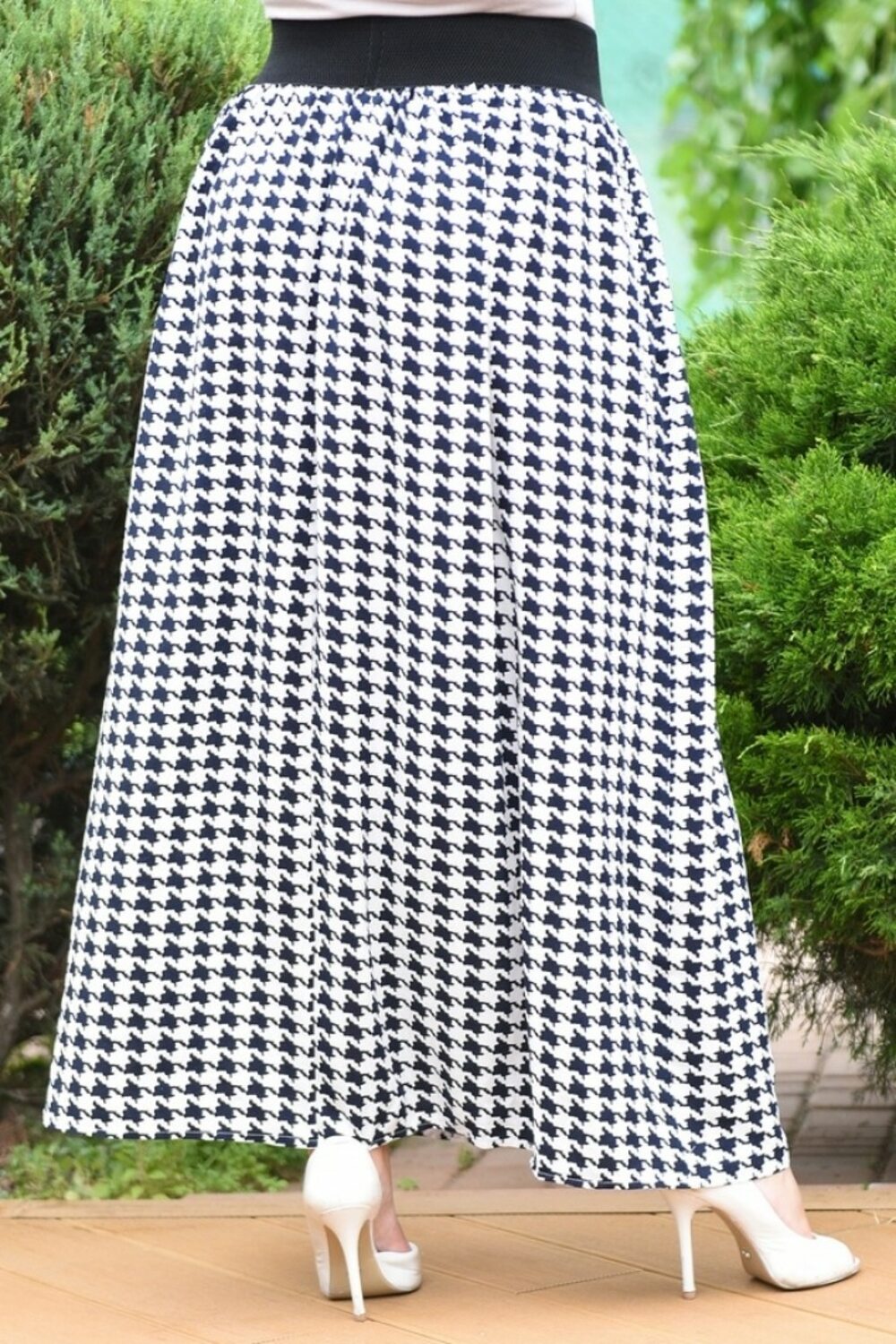 Длинная юбка на резинке