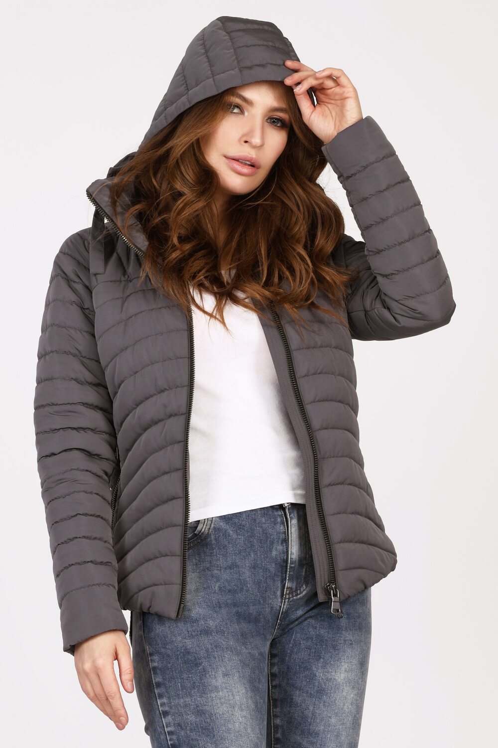 Куртка короткого кроя стеганая