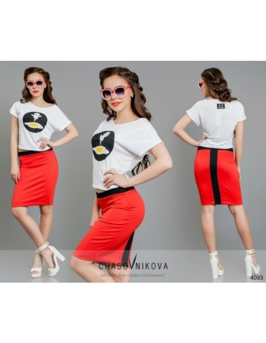 Костюм красного цвета Silvana AR612