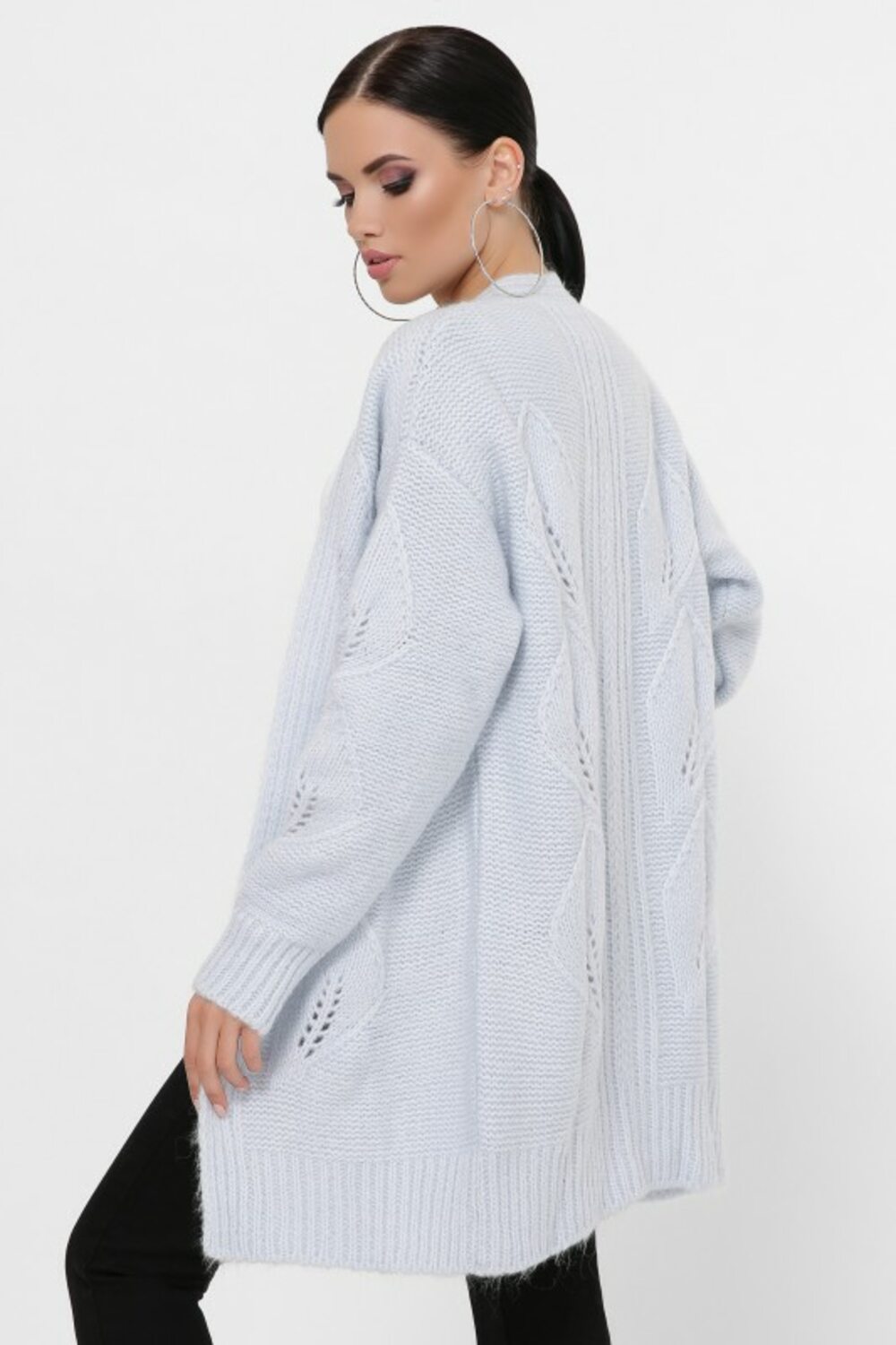 Кардиган в'язаний блакитний колір