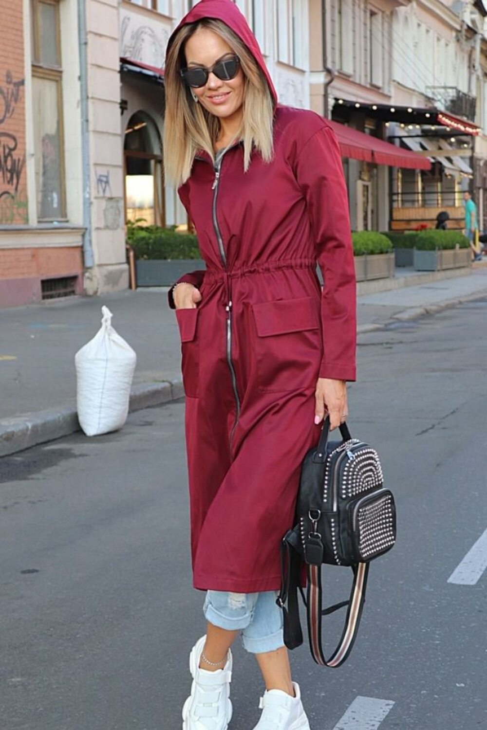 Плащ женский удлиненный