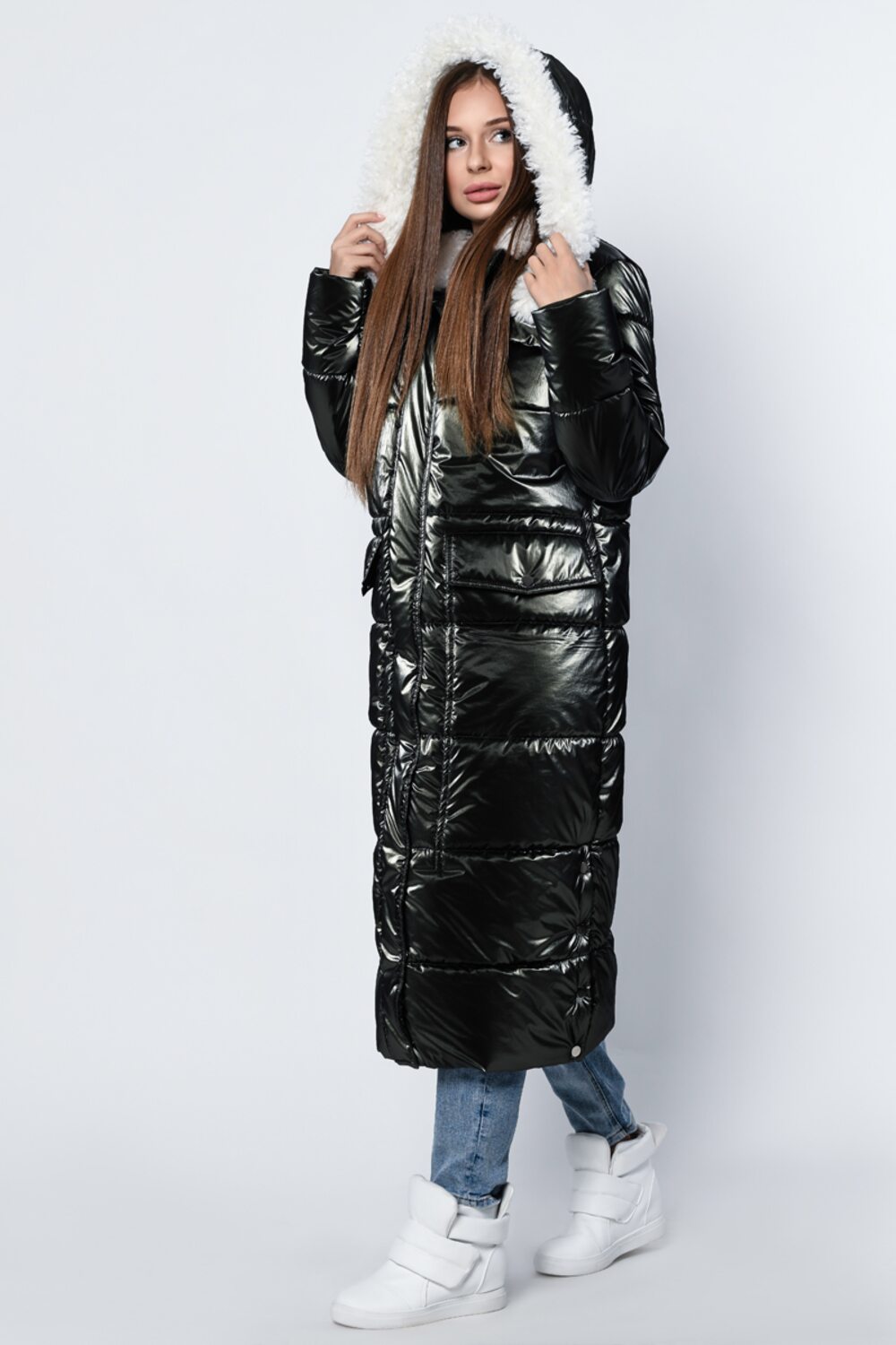 Куртка зимняя женская удлиненная