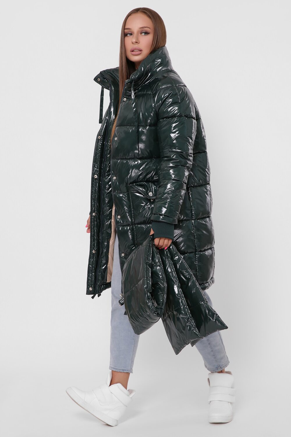 Модна зимова куртка зелений
