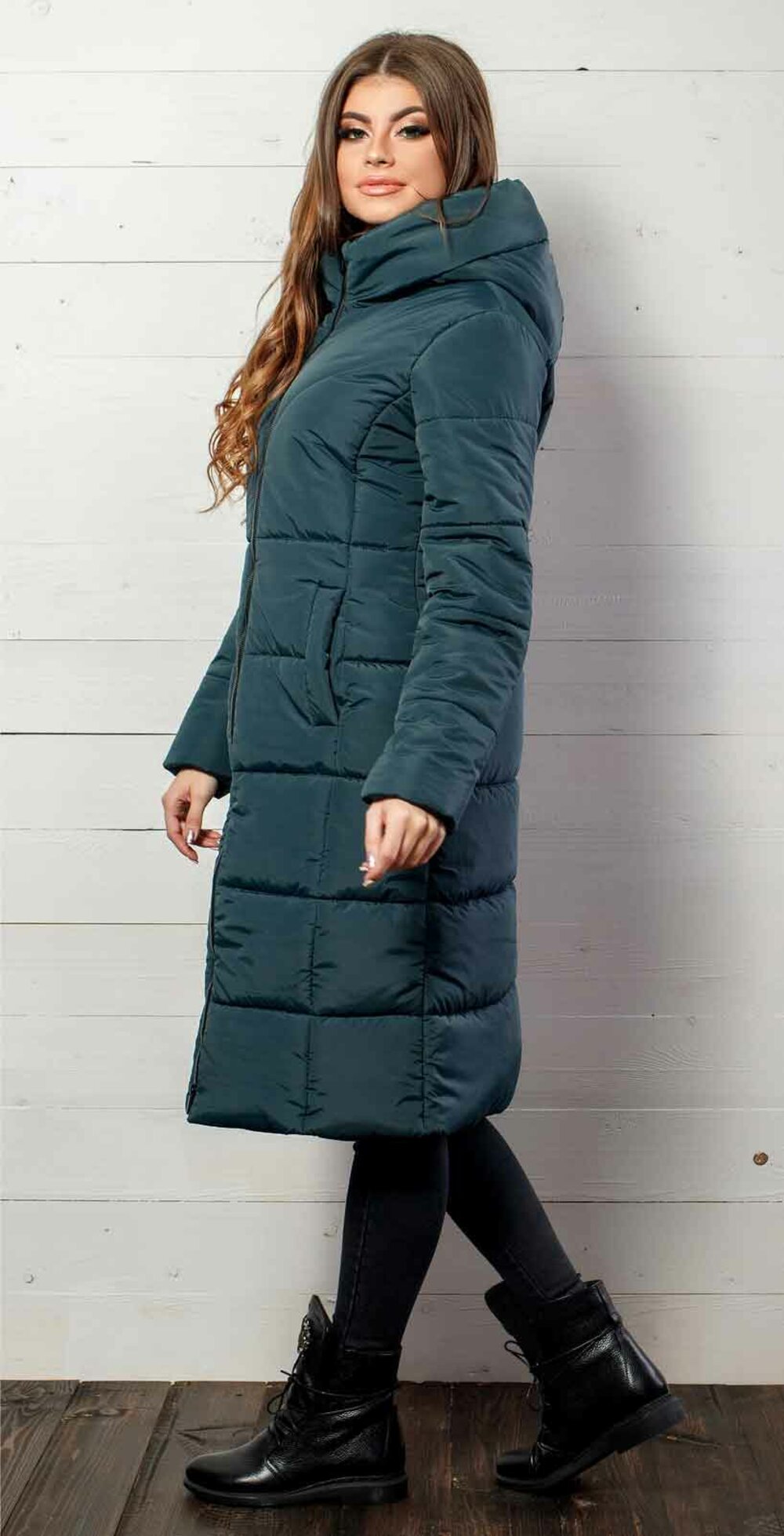 Куртка цвета бутылка на синтепоне 300