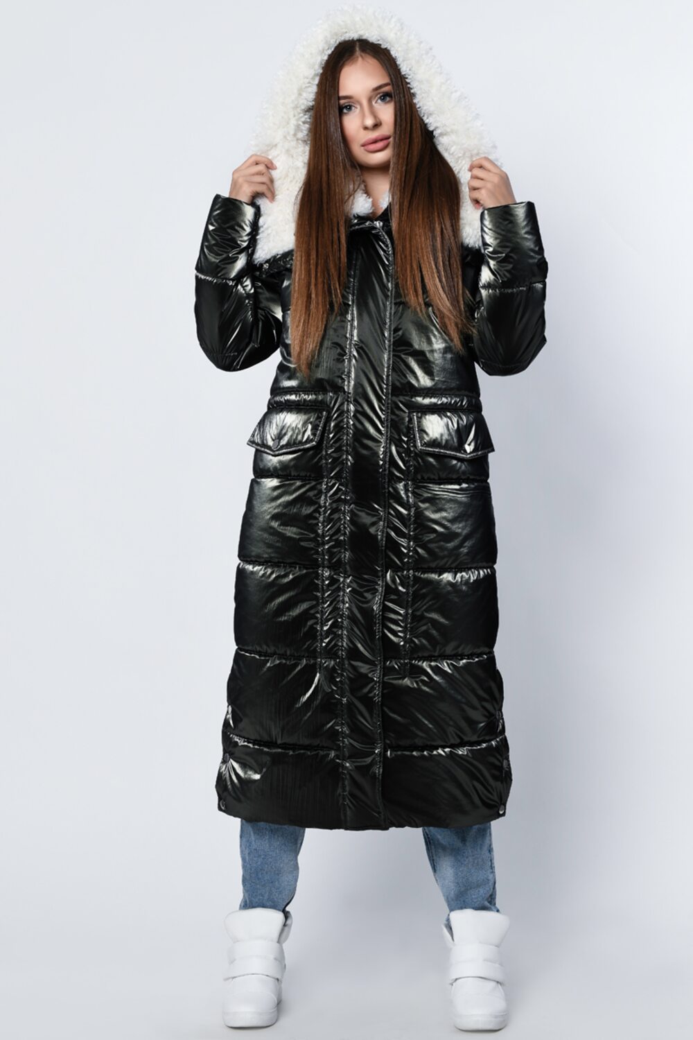 Куртка зимняя женская удлиненная