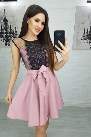 Сукня рожева коротка