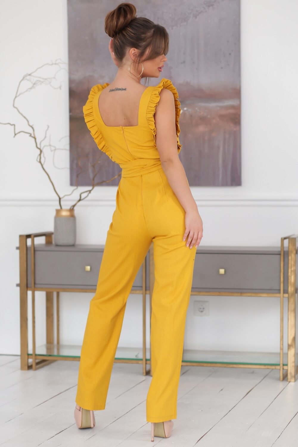 Льняной комбинезон