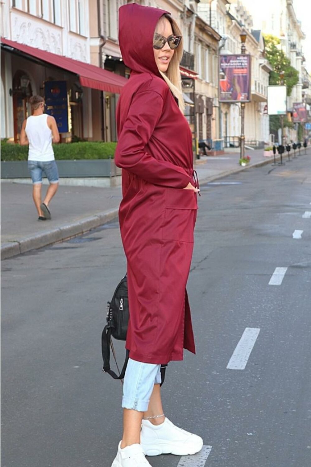 Плащ женский удлиненный