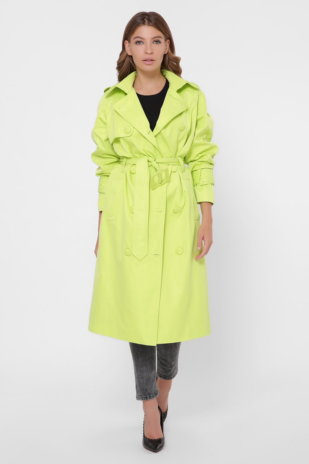 Плащ женский цвет салатовый