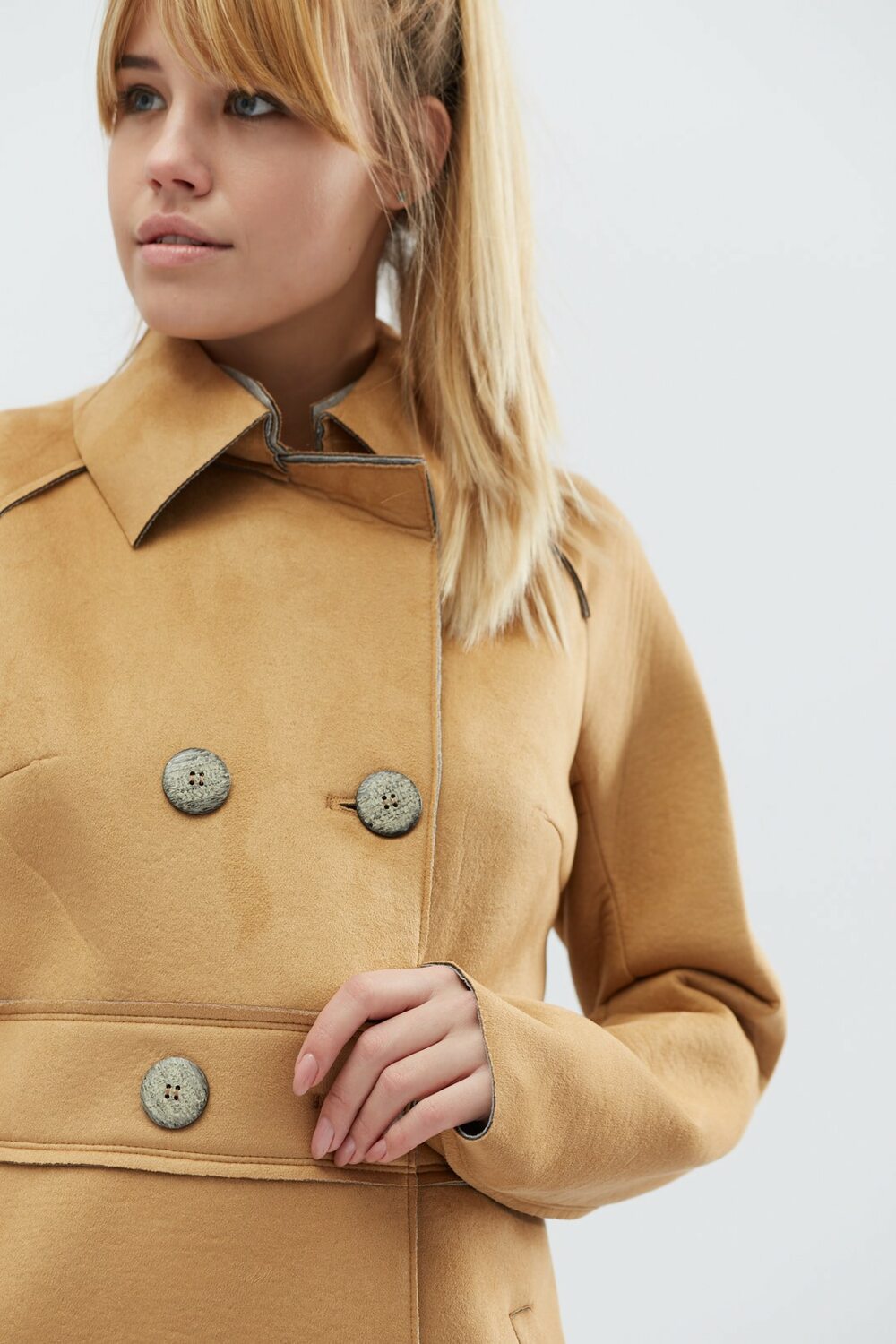 Кардиган женский двубртный из неопрена