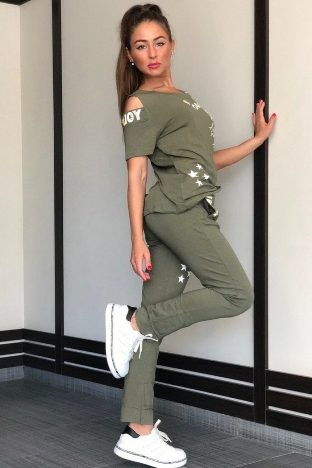 Модний трикотажний костюм