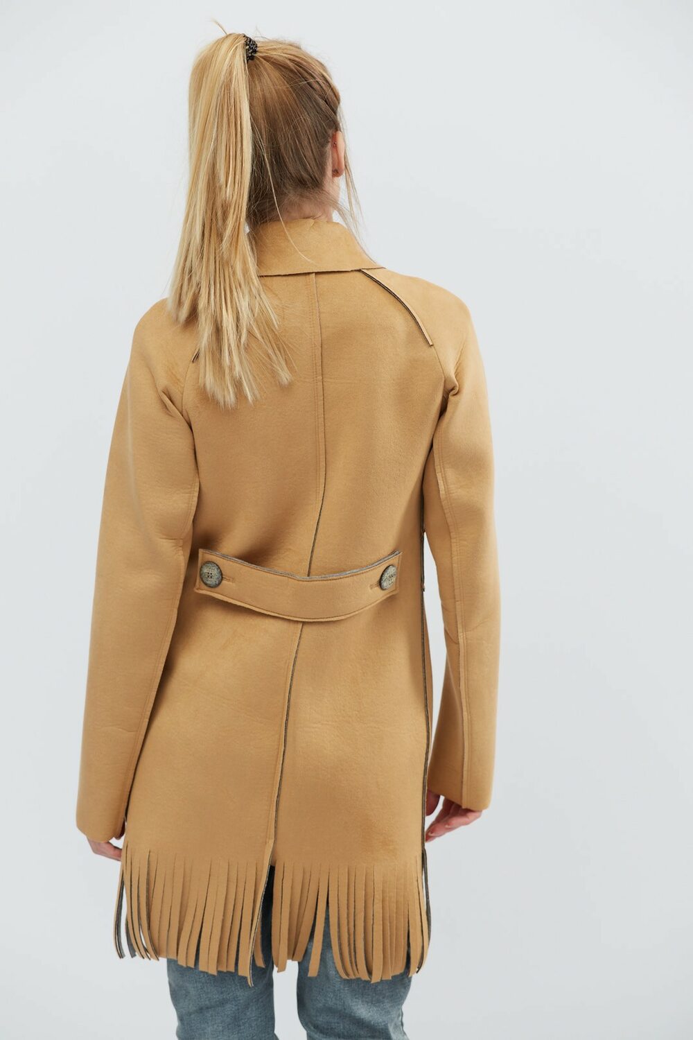 Кардиган женский двубртный из неопрена