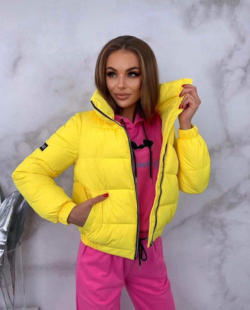 Куртка короткая женская силикон