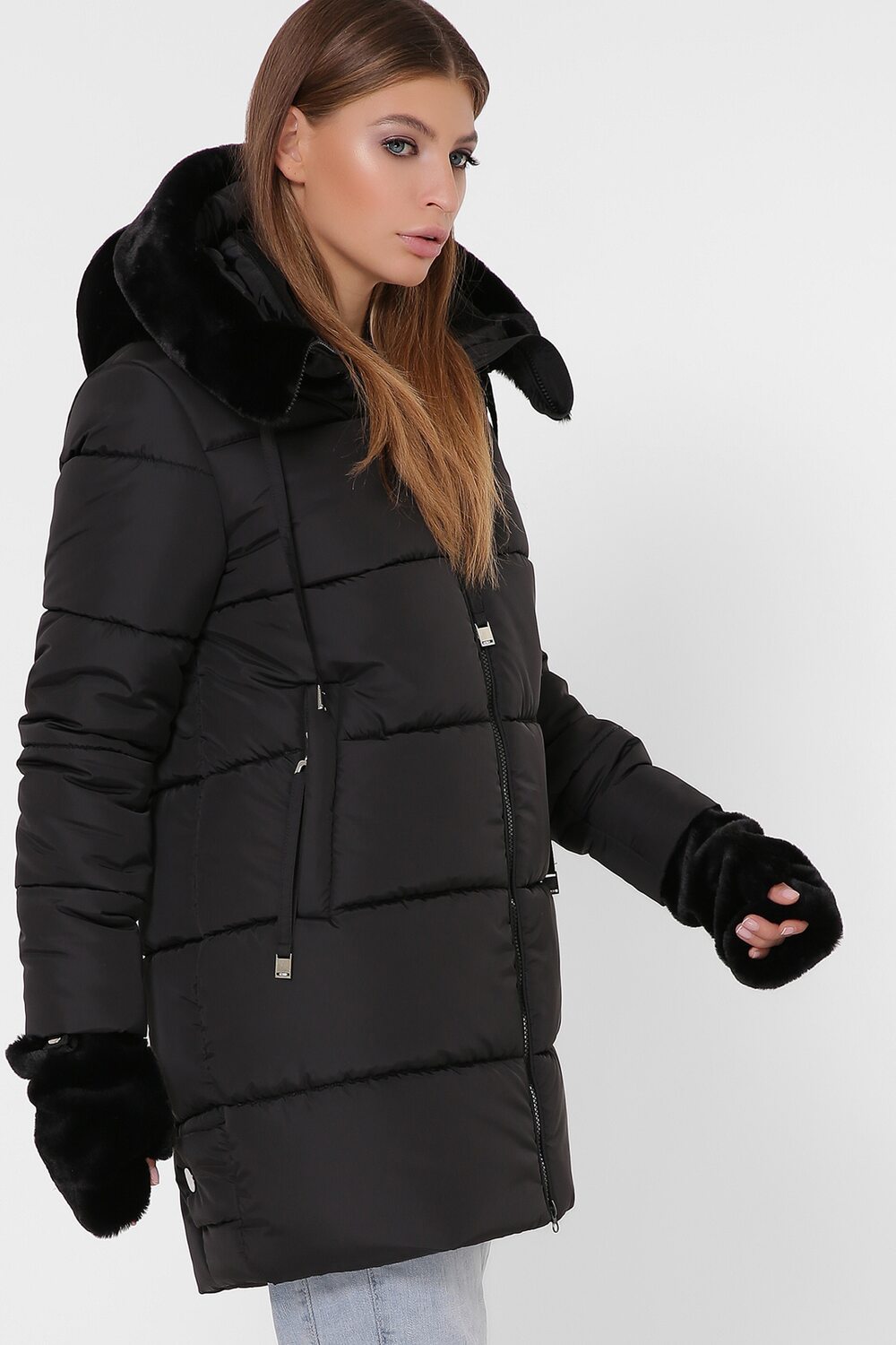 Зимова куртка комір стійка