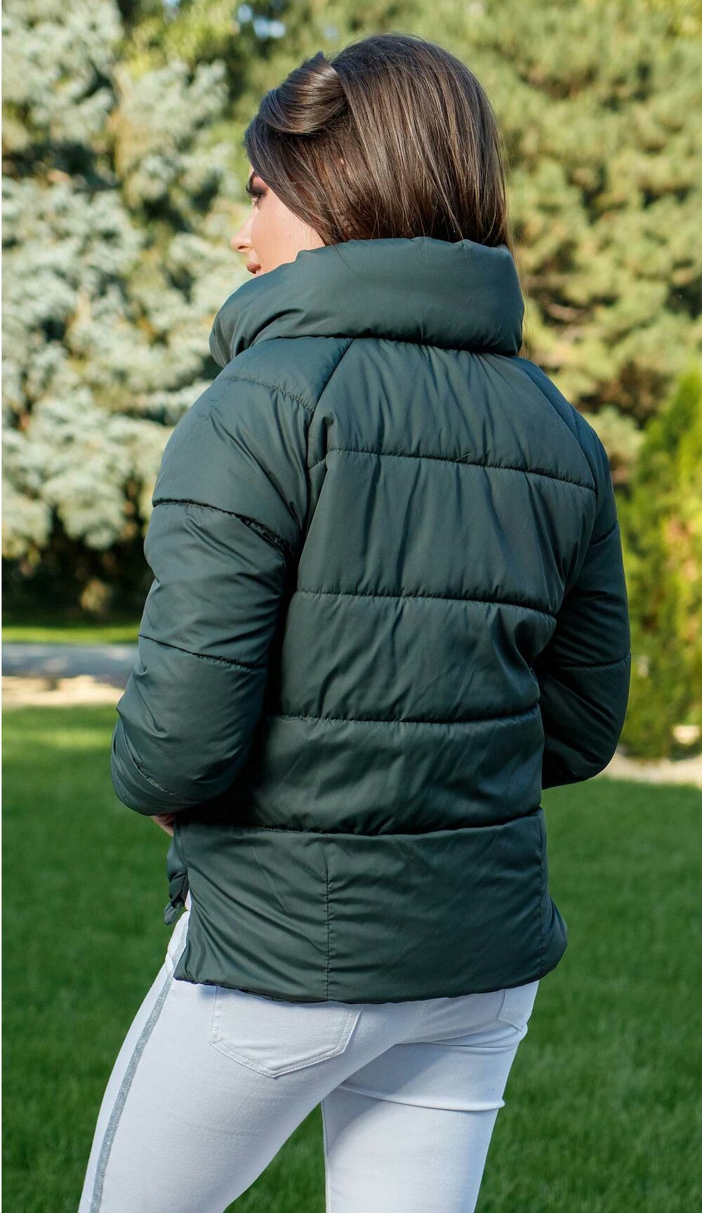 Куртка зелена на силіконі Neoli