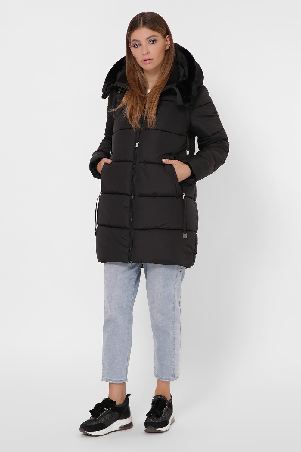 Зимова куртка комір стійка