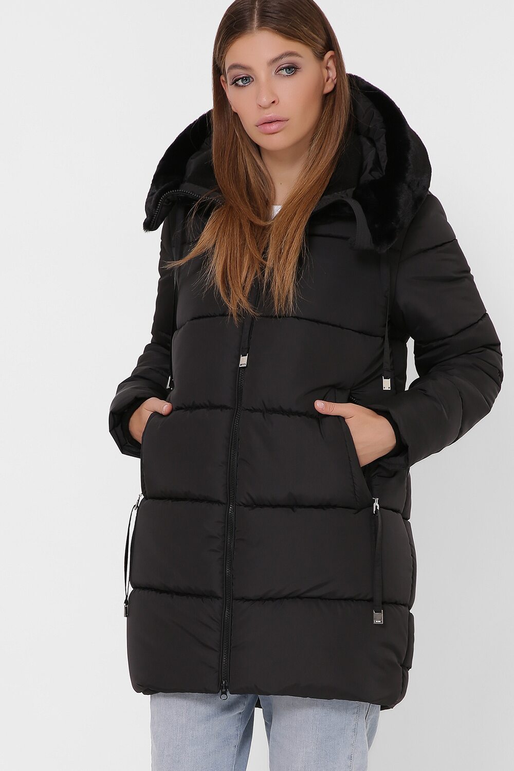 Зимова куртка комір стійка