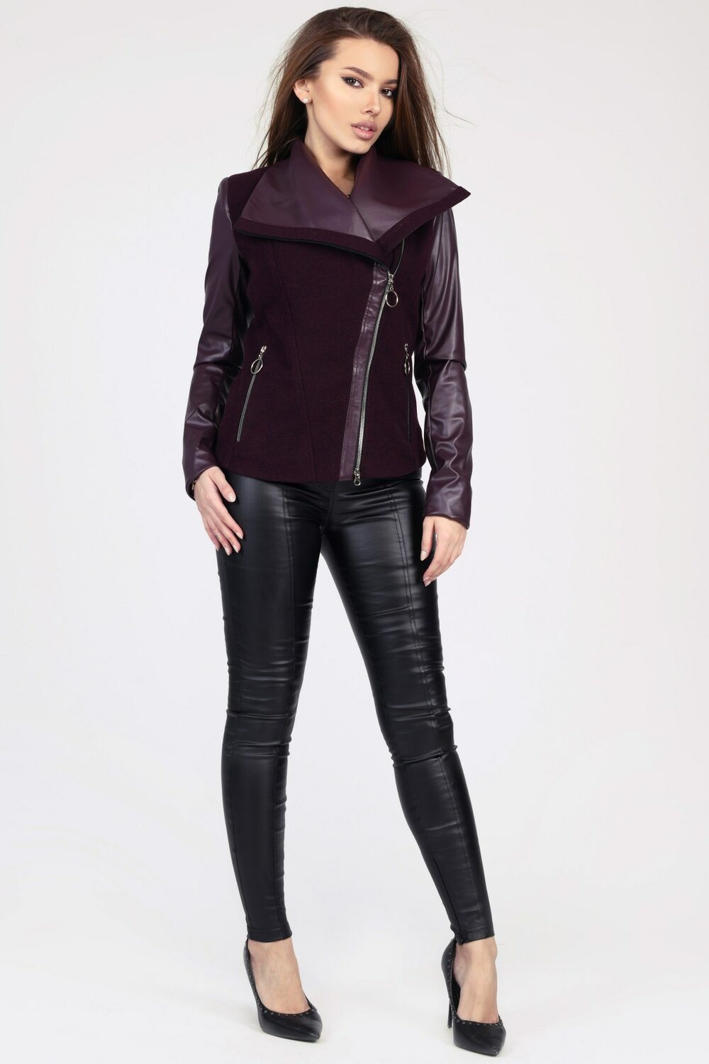 Напівпальто демісезонне великий комір