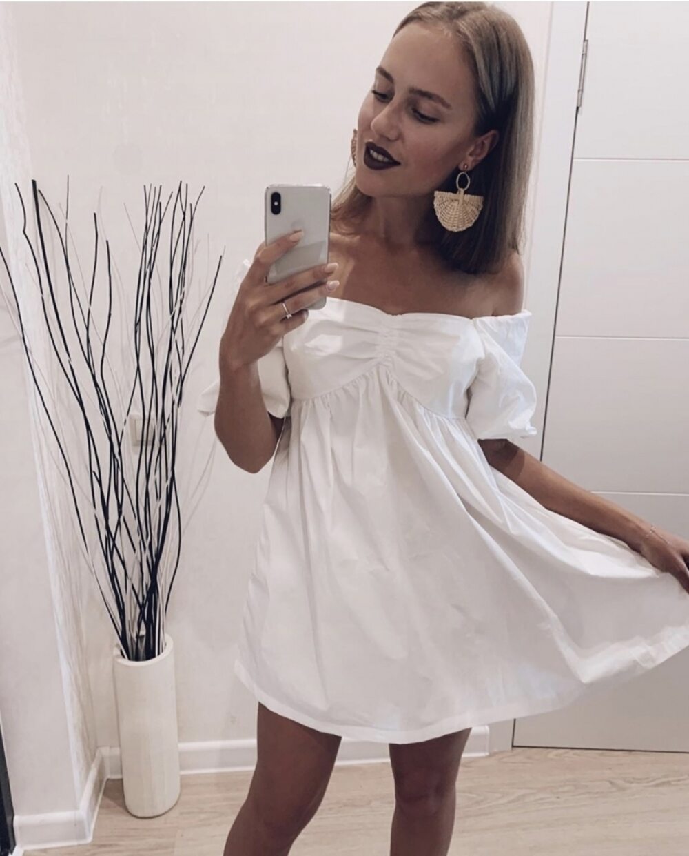 Красивое платье из коттона