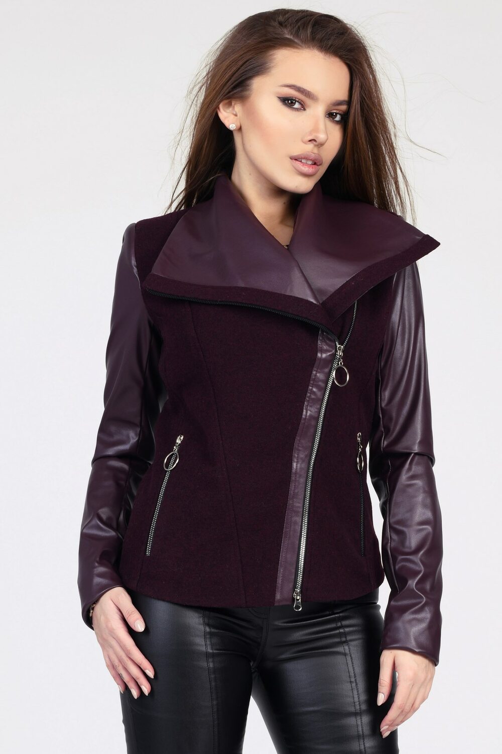 Напівпальто демісезонне великий комір