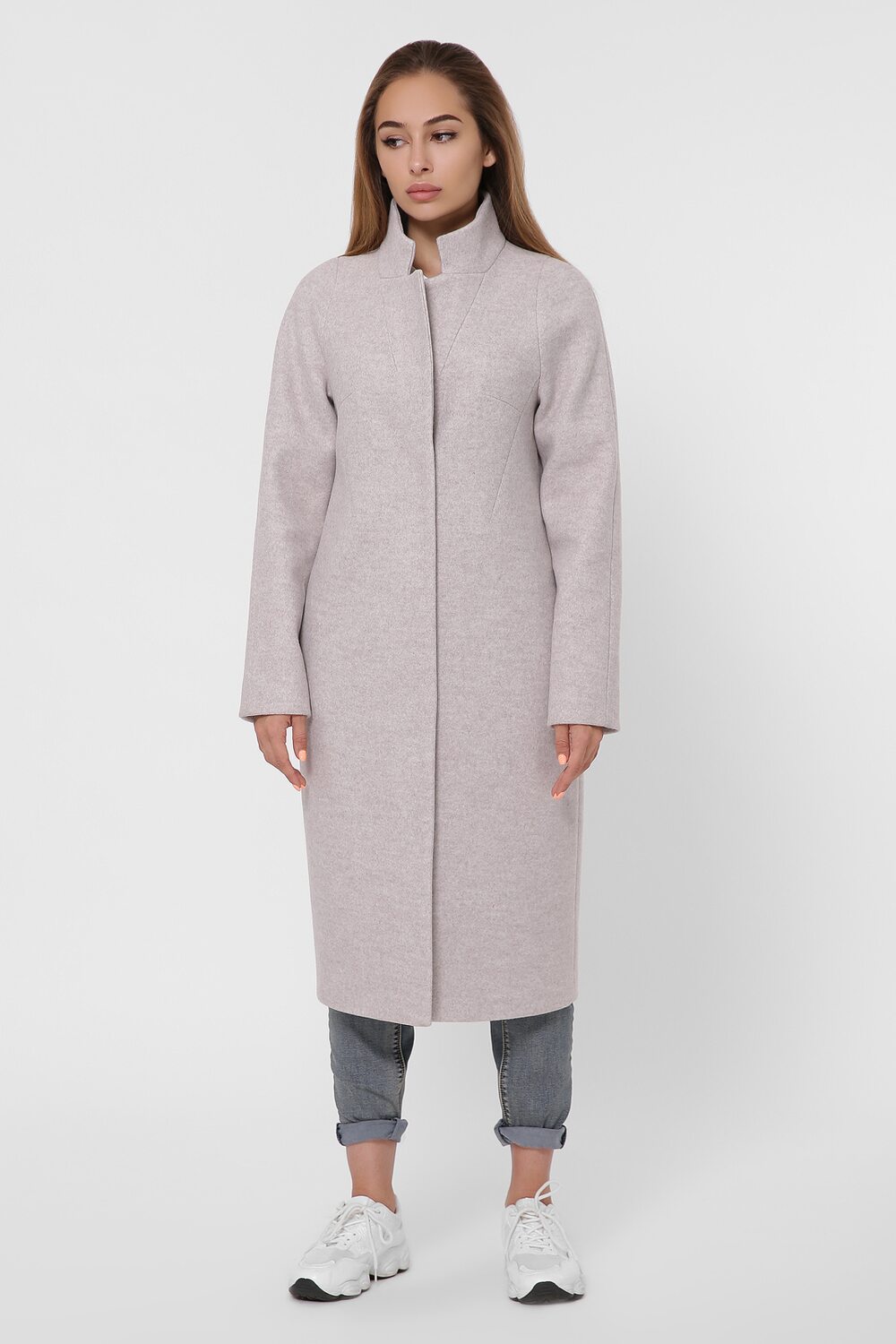 Стильне пальто жіноче з кишенями