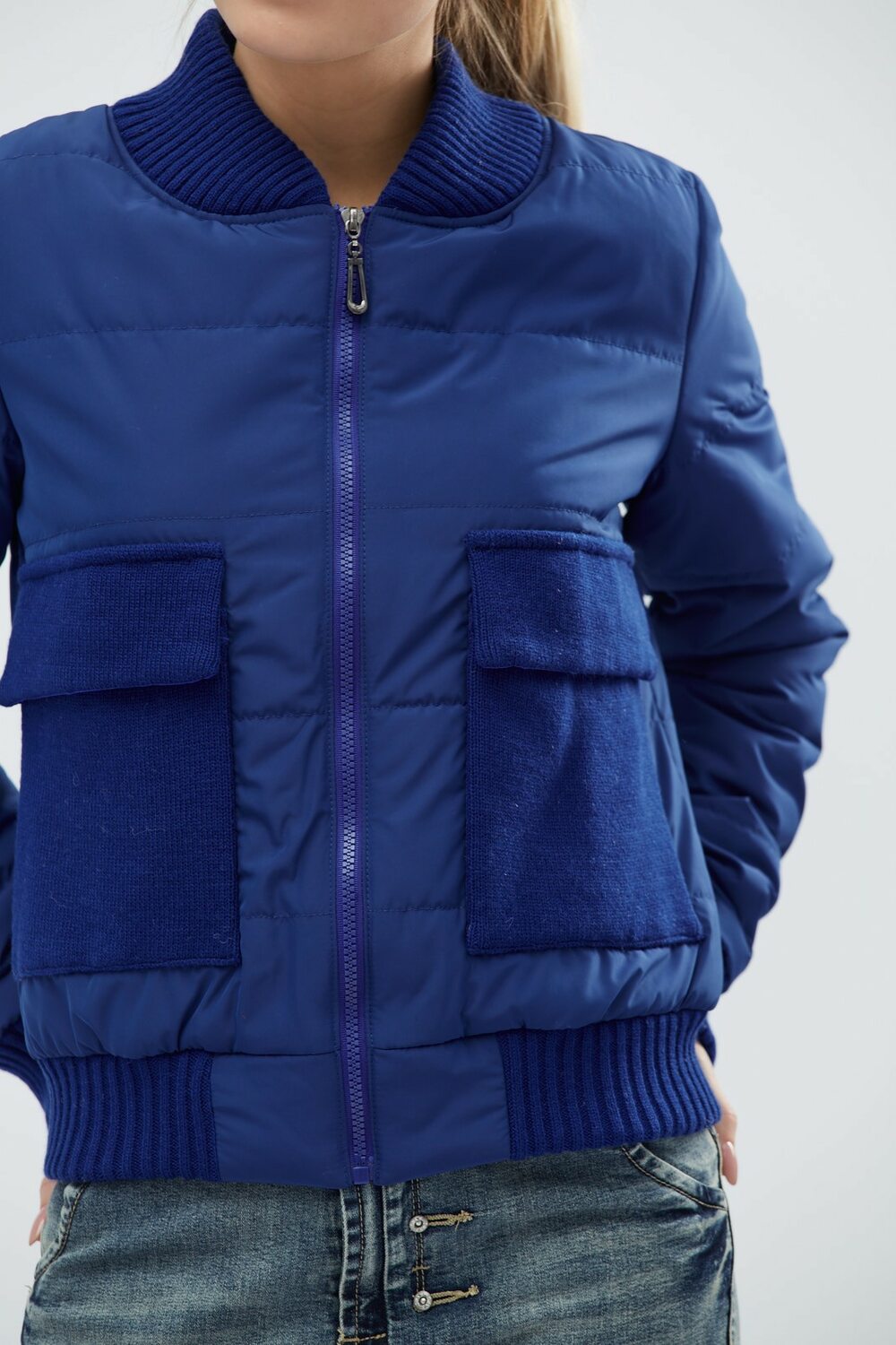 Куртка демисезонная синего цвета