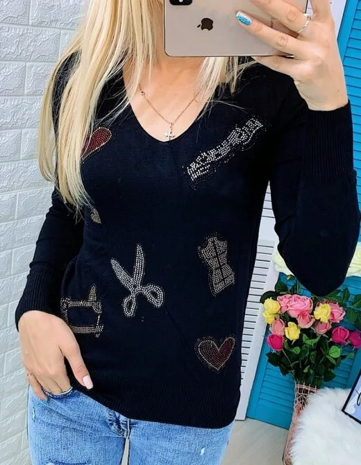 Пуловер молодежный женский