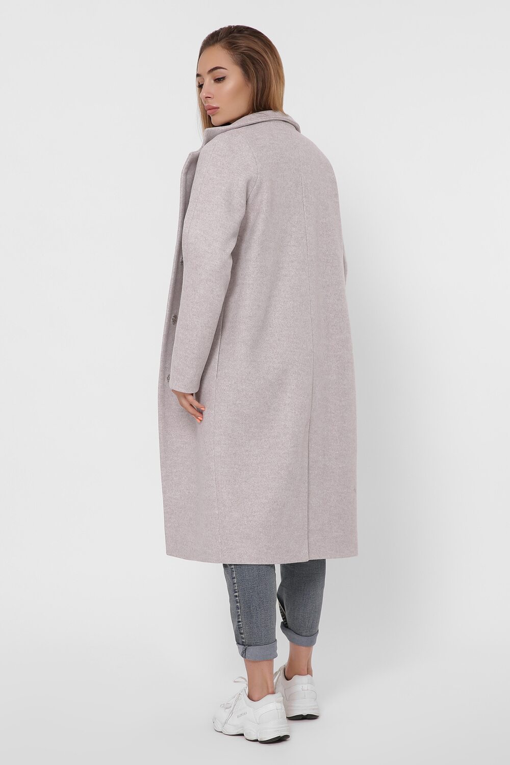 Стильне пальто жіноче з кишенями