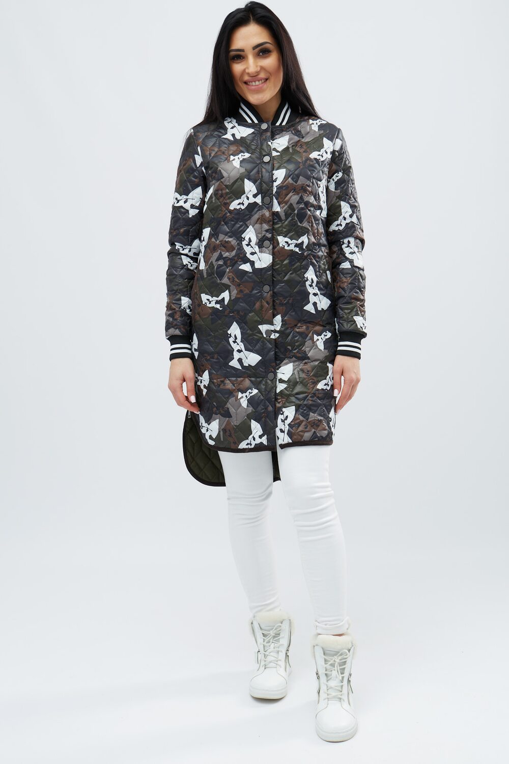 Куртка с узором демисезонная