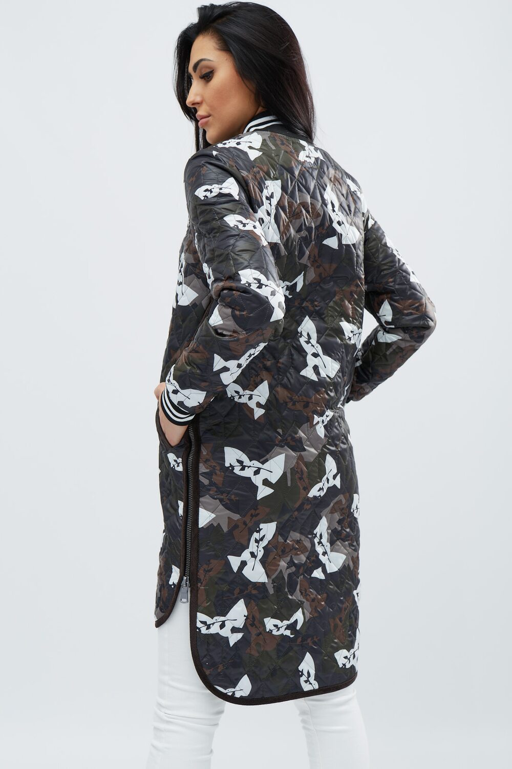 Куртка с узором демисезонная