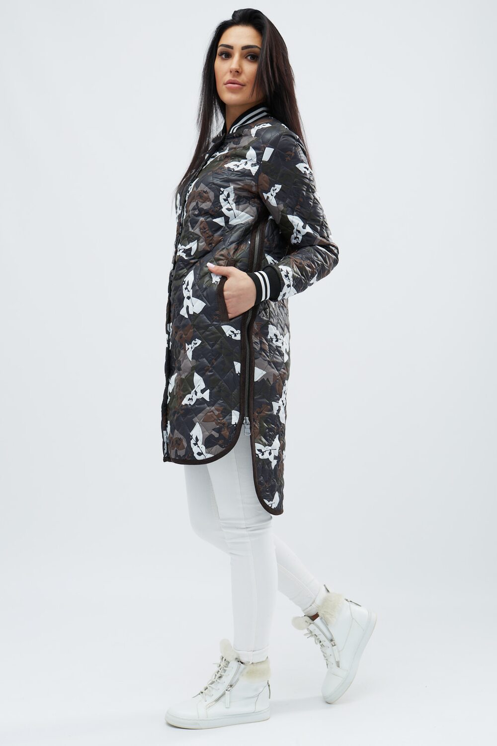 Куртка с узором демисезонная