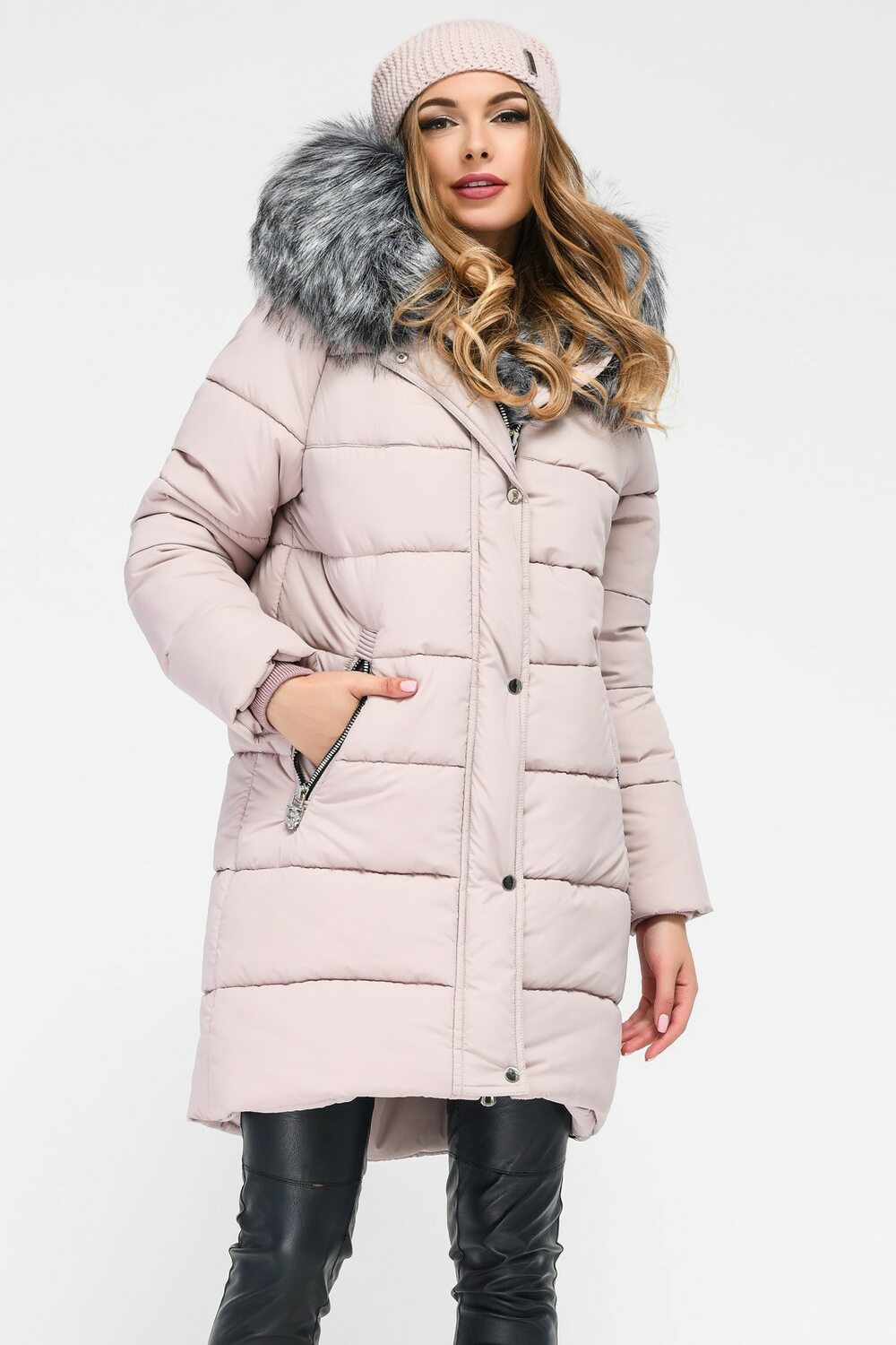 Куртка-парку з хутром та капюшоном