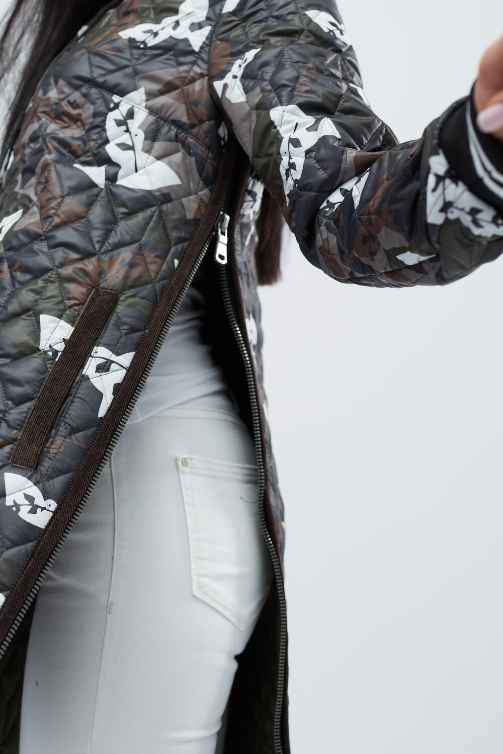 Куртка с узором демисезонная