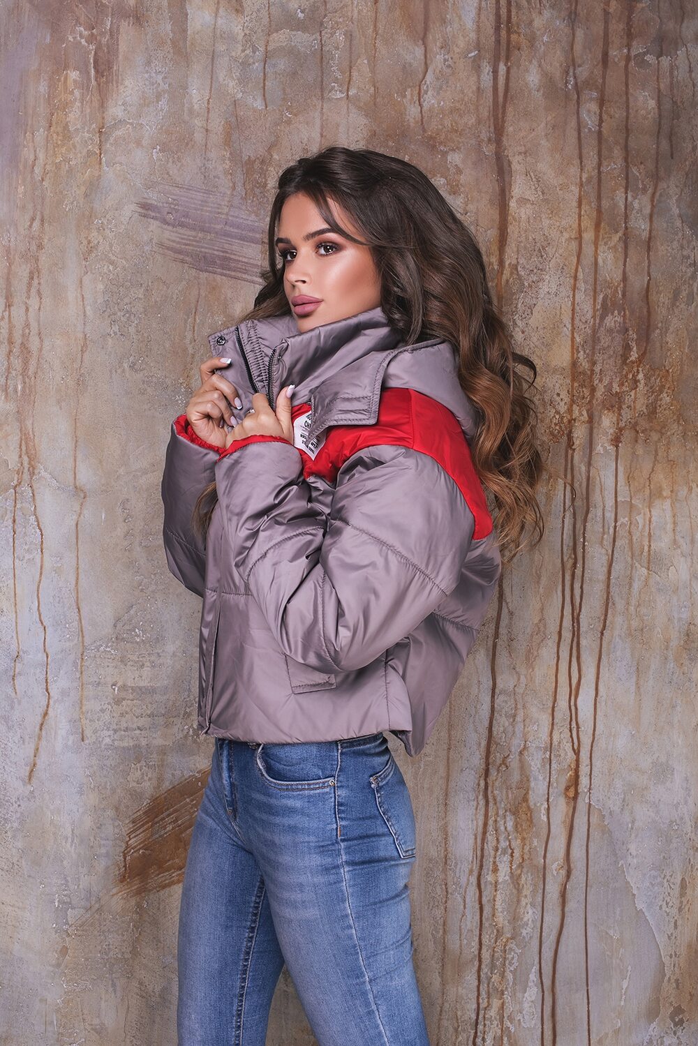 Куртка короткая цвет коричневый