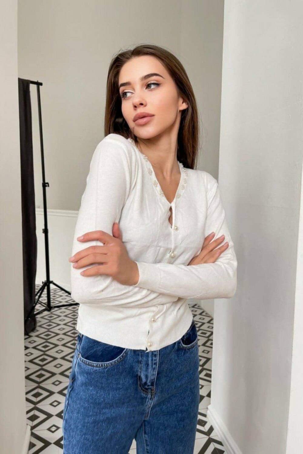 Кофта на пуговицах