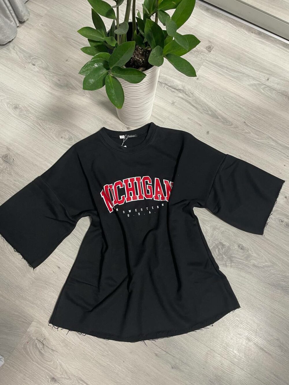 Костюм двійка з написом, колір чорний