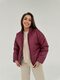 Бомбер утеплённый на синтепоне цвет бордовый Бомбер утеплённый на синтепоне цвет бордовый