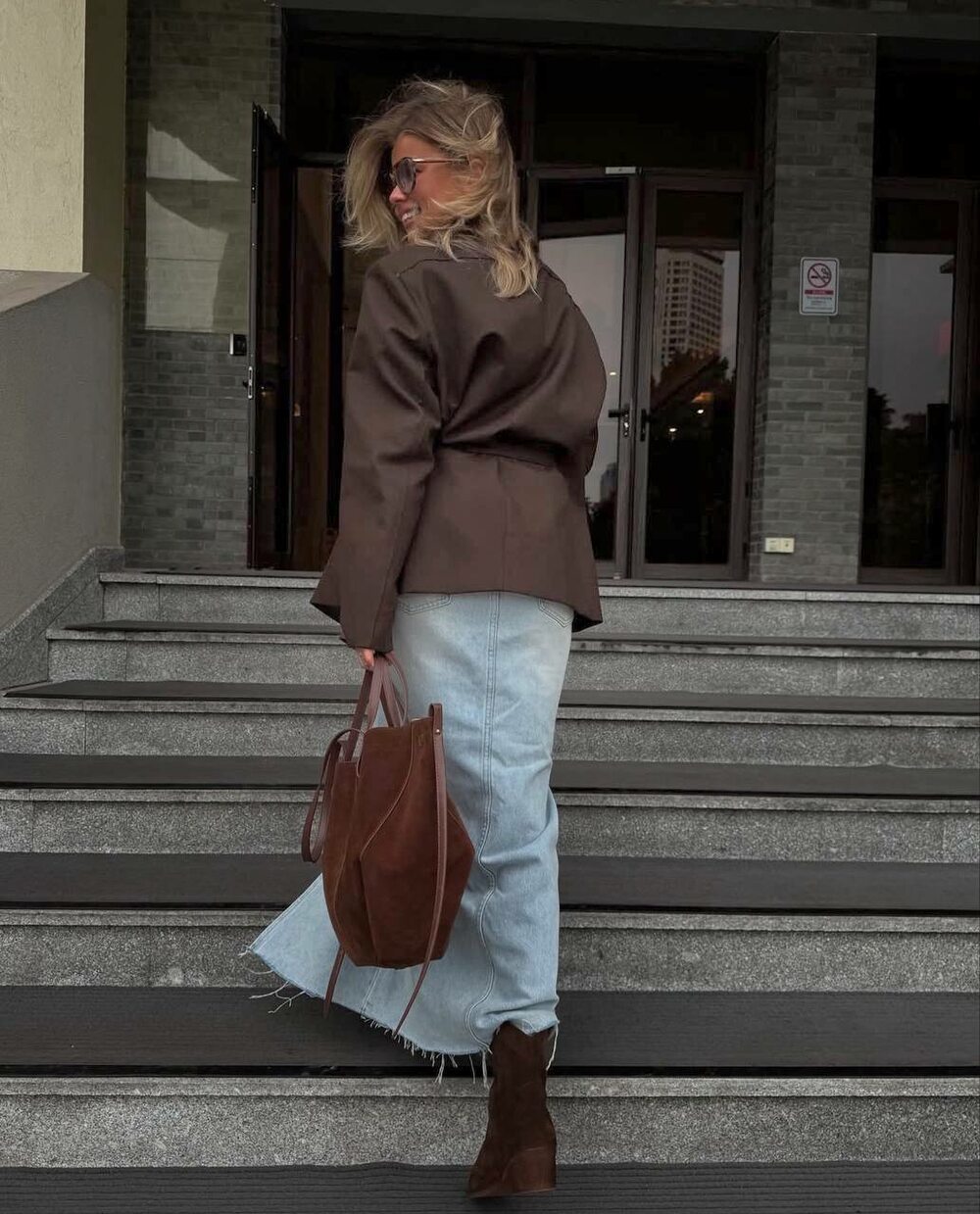 Піджак-кімоно з поясом, колір моко