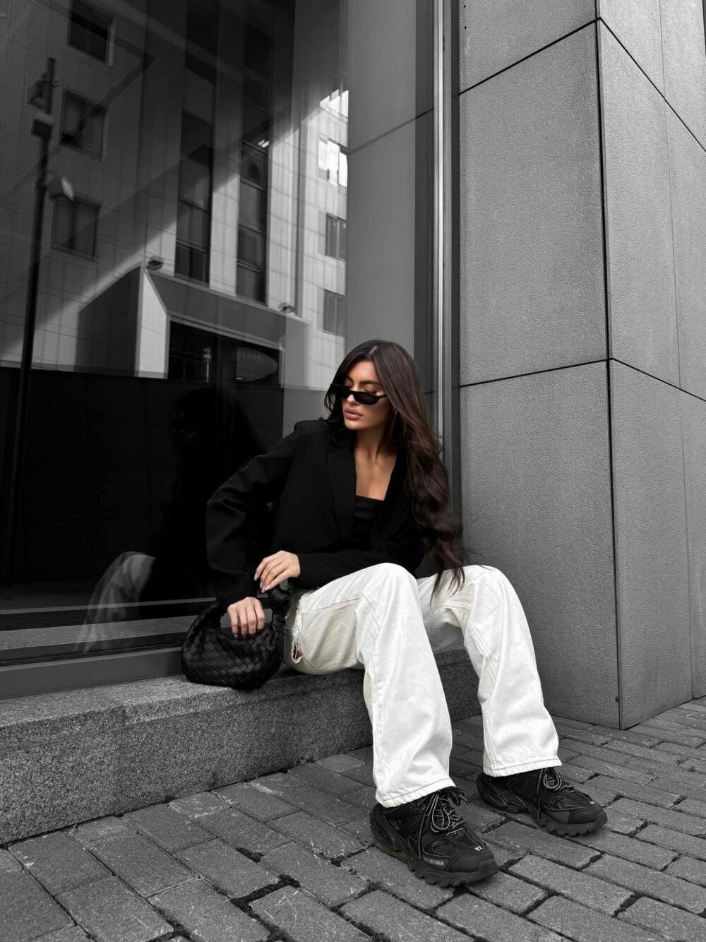 Піджак з плічками, на підкладці, колір чорний