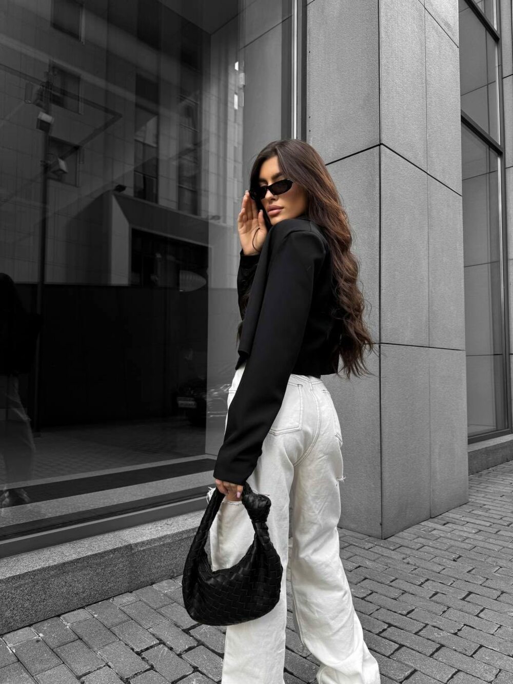 Піджак з плічками, на підкладці, колір чорний